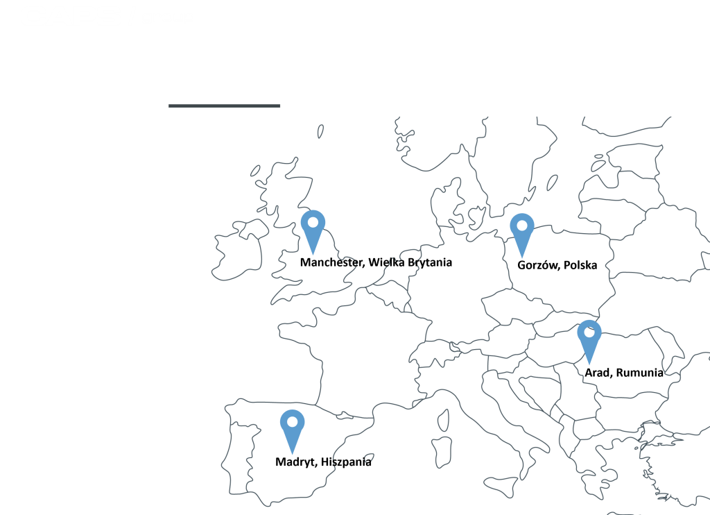 Centra dystrybucyjne CAPS w Europie dla wyposażenia sklepów